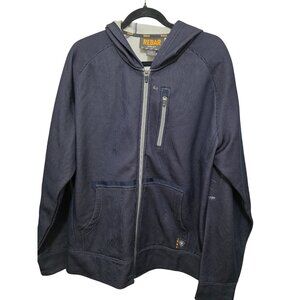 Ariat Rebar Full Zip Hoodie Jacket Navy Blue Size L